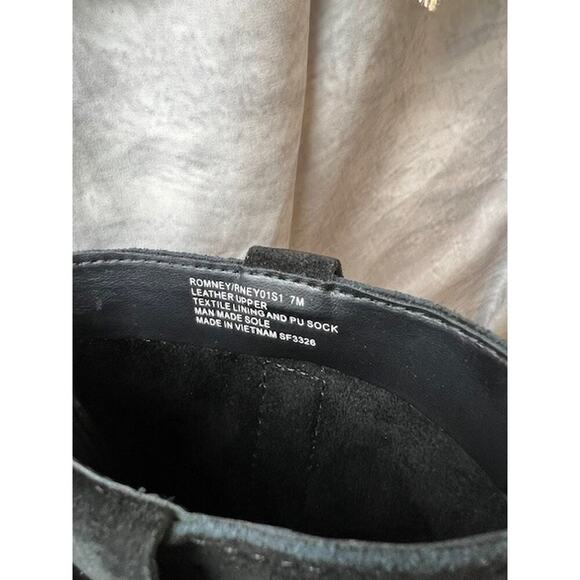 Steve Madden Romney Ankle Boots Women's Black Suede Bootie Size 7 - Picture 6 of 8